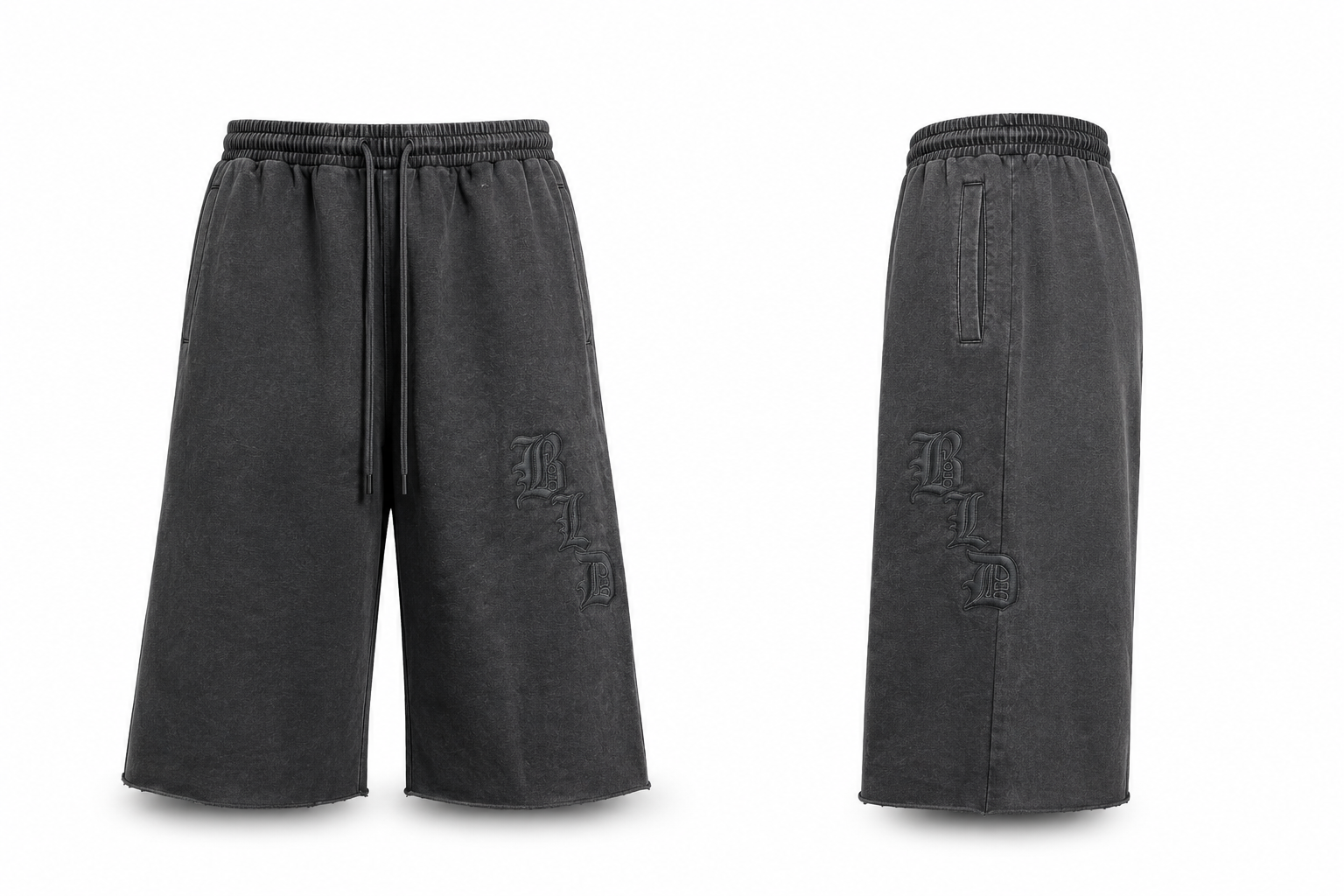 “Dusty Black” BLD Uniform 3/4 Cuttoffs